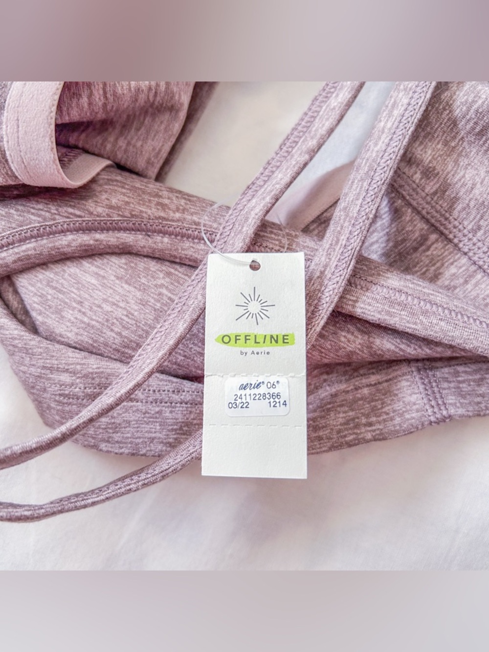 Aerie The Hugger Longline Racerback Sports Bra - BRAND NEW! (Size: L) - Picture 6 of 12